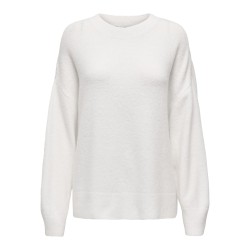 JDY Sonja L/S Strik Sweater - Cloud Dancer