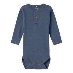 NAME IT BABY Kab L/S Bodystocking - Vintage Indigo / Melange