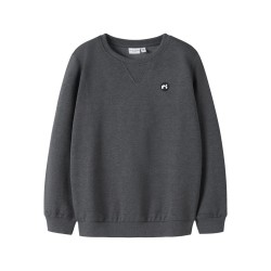 NAME IT Kids Vimo Sweatshirt - Dark Grey Melange
