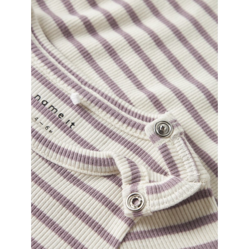 NAME IT BABY Bani L/S Bodystocking - Elderberry