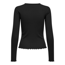 ONLY Lina L/S Bluse - Sort
