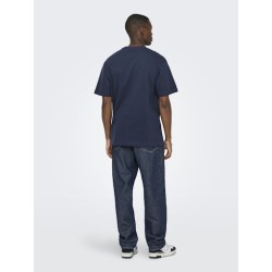 ONLY & SONS Fred T-shirt - Blue Nights