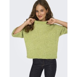 JDY Linea S/S Strik Pullover - Tarragon