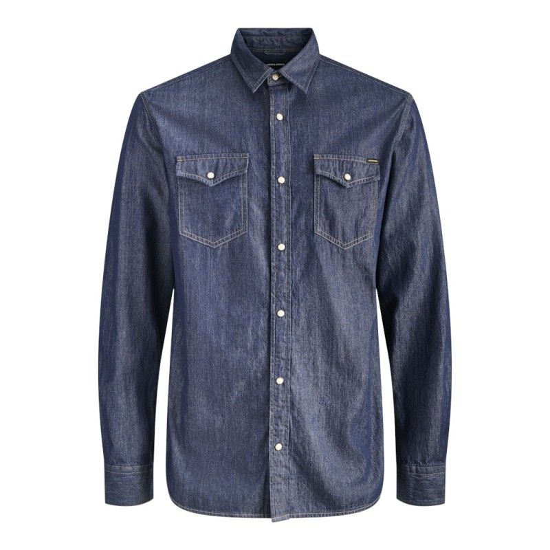 JACK & JONES Sheridan L/S Skjorte - Dark Denim