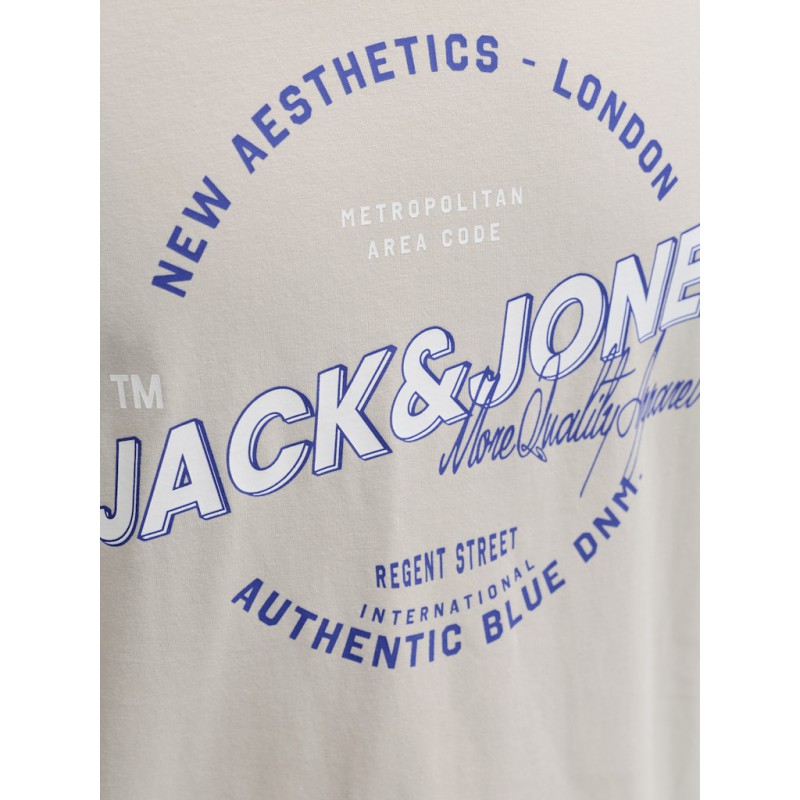 JACK & JONES PLUS Logo T-shirt - Moonbeam