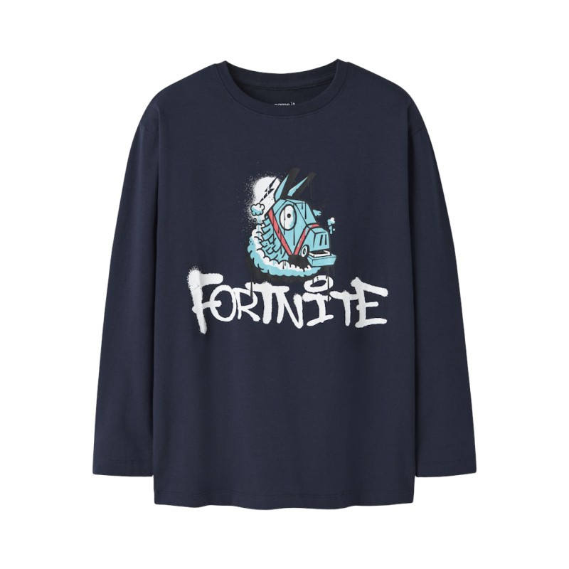 NAME IT KIDS Oxen Fortnite Bluse - Navy Blazer
