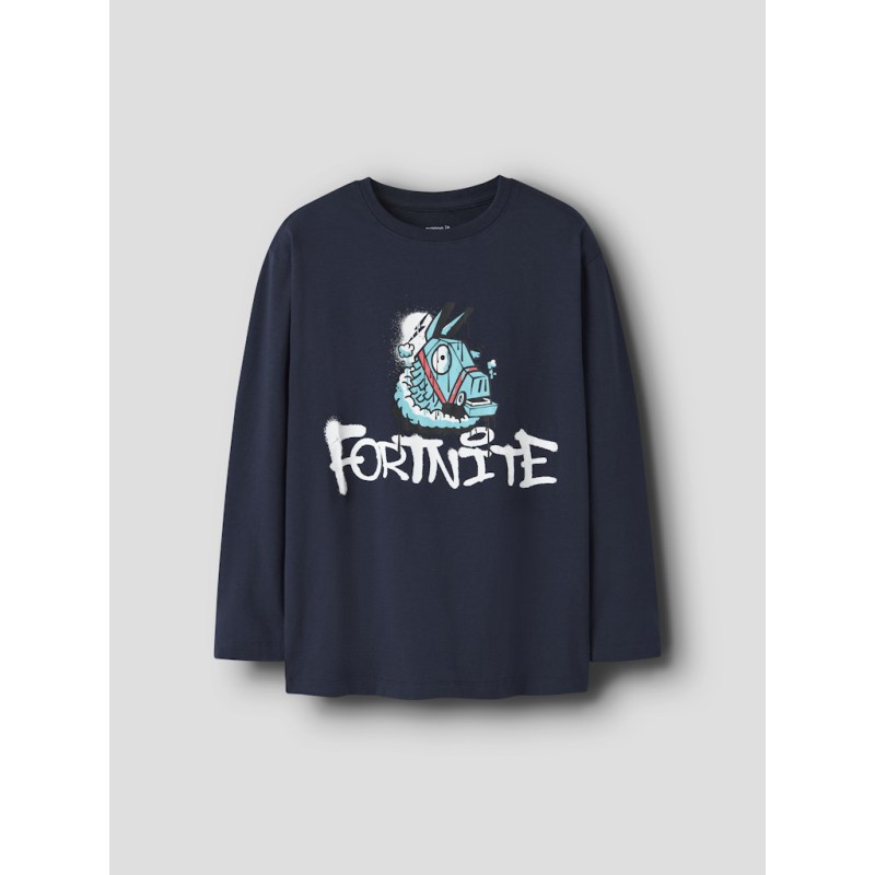 NAME IT KIDS Oxen Fortnite Bluse - Navy Blazer