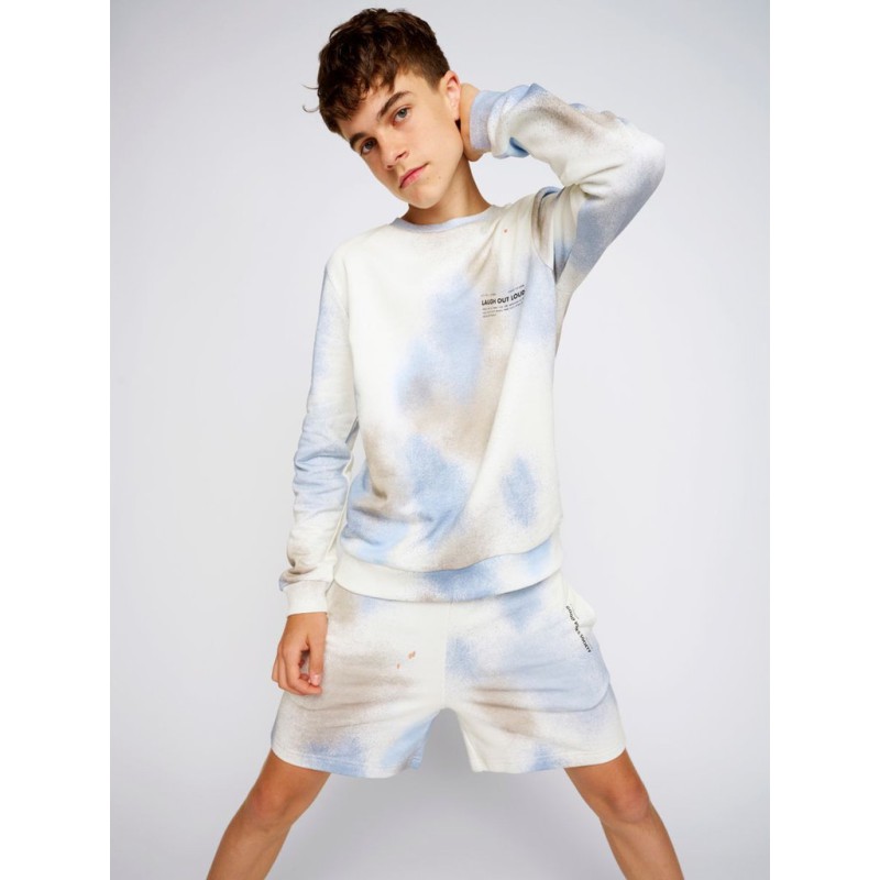 LMTD Ray L/S Børstet Rund Halks Sweatshirt - White Alyssum
