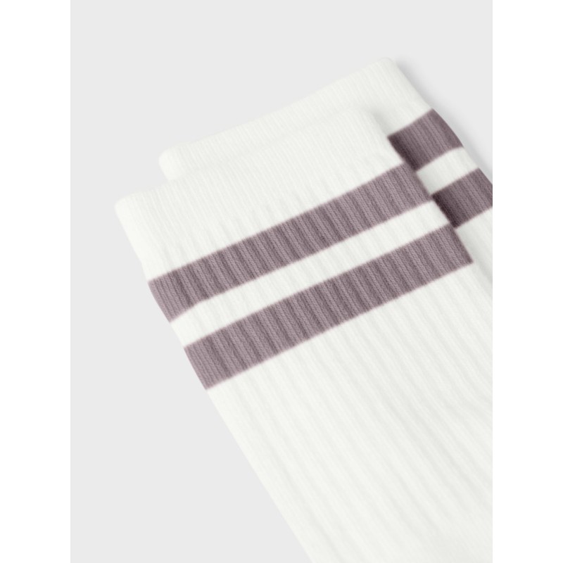 NAME IT Kids Jalma Strømper - Bright White / Purple Dove