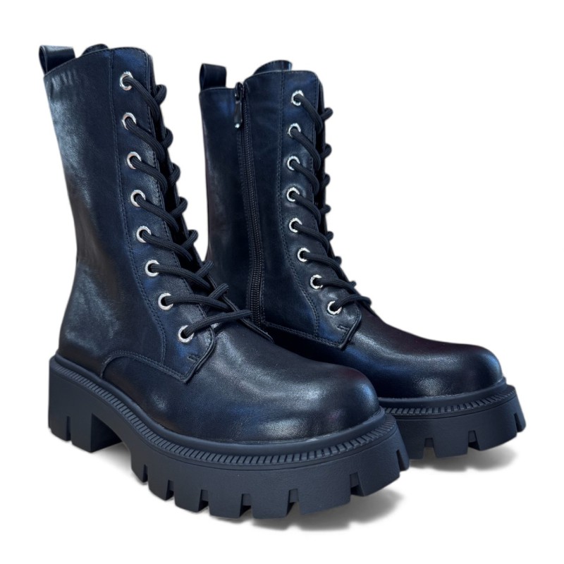 Sixth Sens Læder Vinterstøvler - Sort