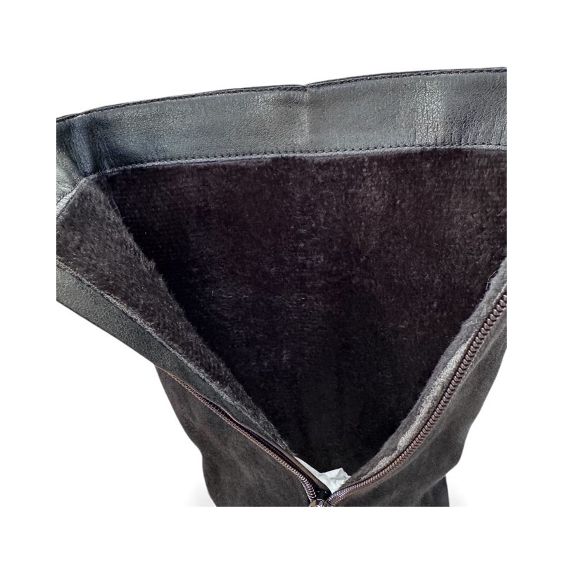 Sixth Sense Lange Ruskind Støvler - Sort