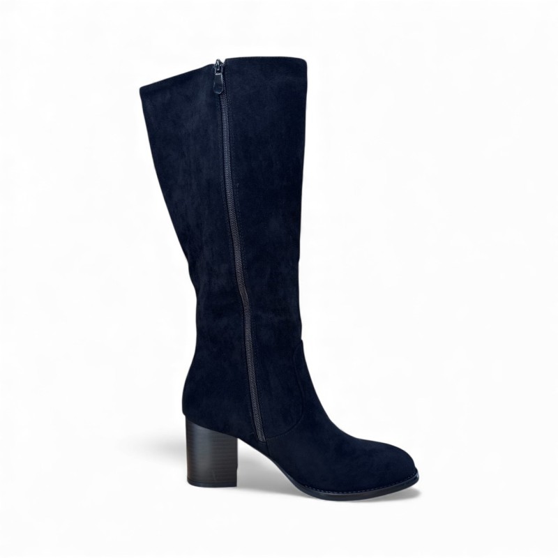 Sixth Sense Lange Ruskind Støvler - Sort