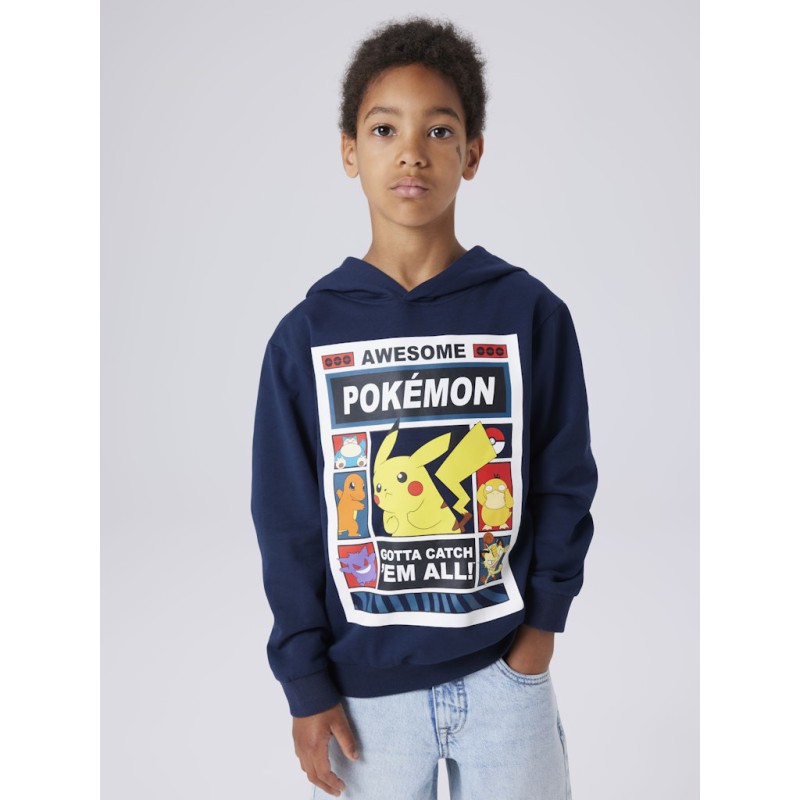 NAME IT Kids Du Pokemon Regular Sweat Hoodie - Navy Blazer