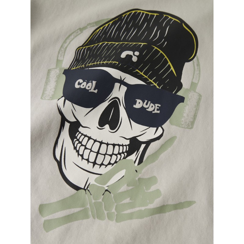 NAME IT Kids Ted S/S Top - Pumice Stone