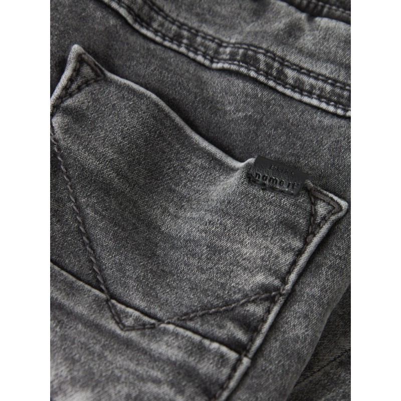 NAME IT Mini Ryan Slim Sweat Jeans - Grey Denim