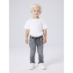 NAME IT Mini Ryan Slim Sweat Jeans - Grey Denim