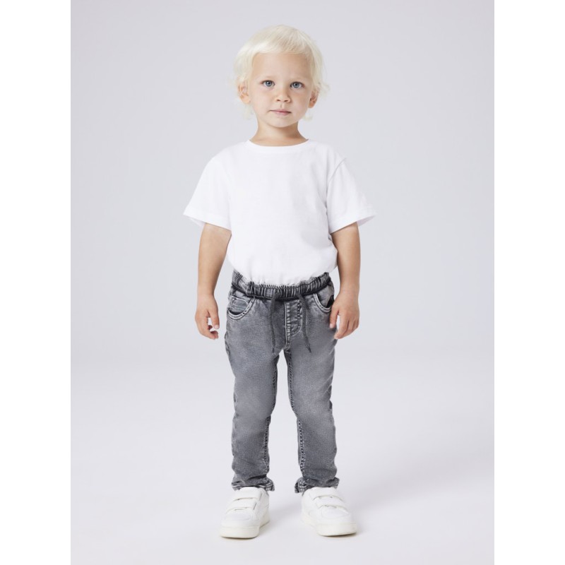 NAME IT Mini Ryan Slim Sweat Jeans - Grey Denim