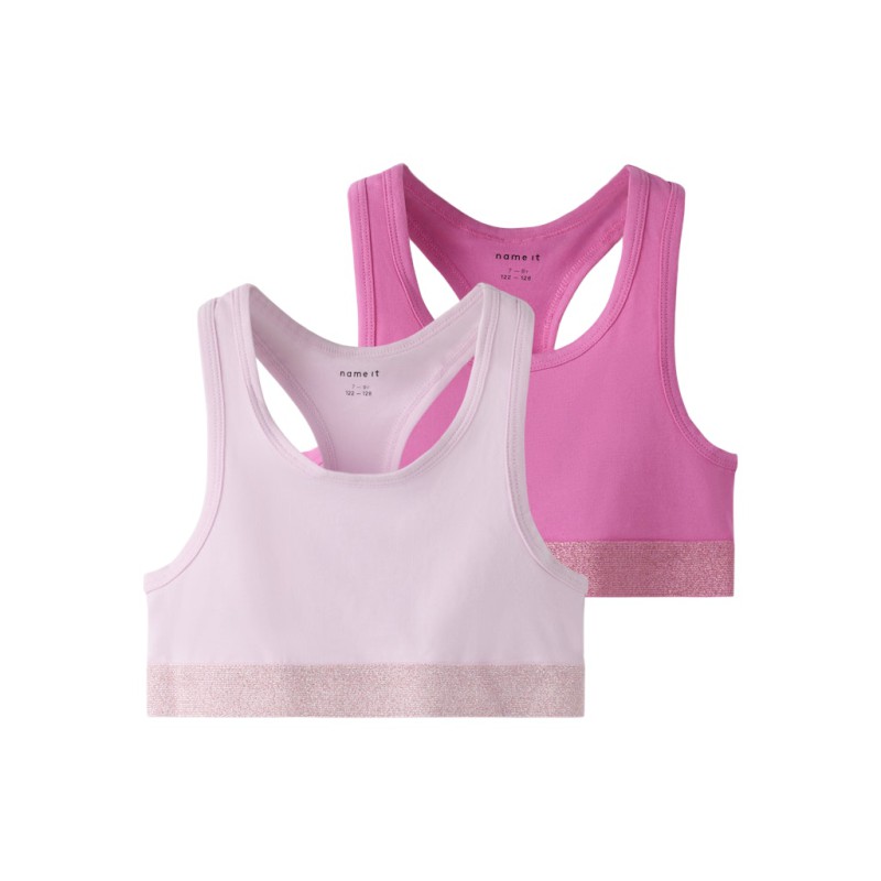 NAME IT Kids Bralette 2-pak - Strawberry Moon
