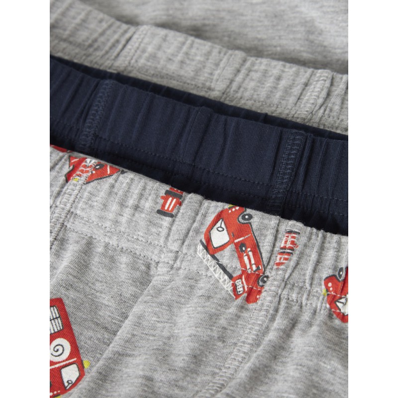 NAME IT Mini Brandbil Tights 3-pak - Grey Melange