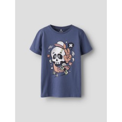 NAME IT Kids Bastian S/S T-shirt - Vintage Indigo