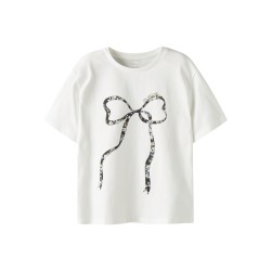 NAME IT Kids Tabea S/S regular T-shirt - Cloud Dancer