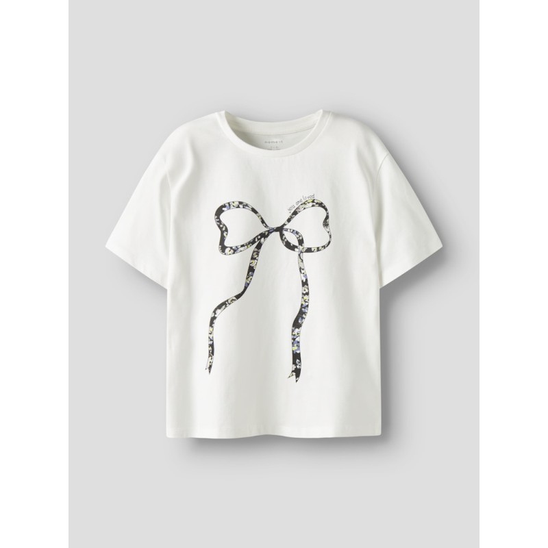 NAME IT Kids Tabea S/S regular T-shirt - Cloud Dancer
