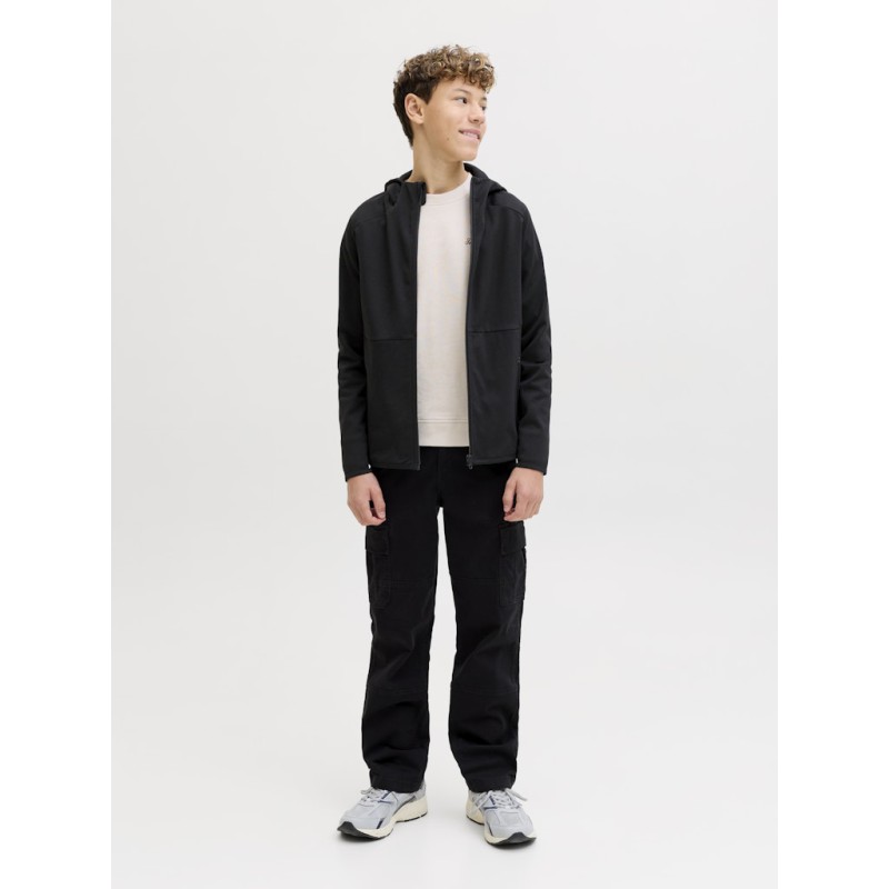 JACK & JONES Base Sweat Hoodie m. Lynlås - Sort