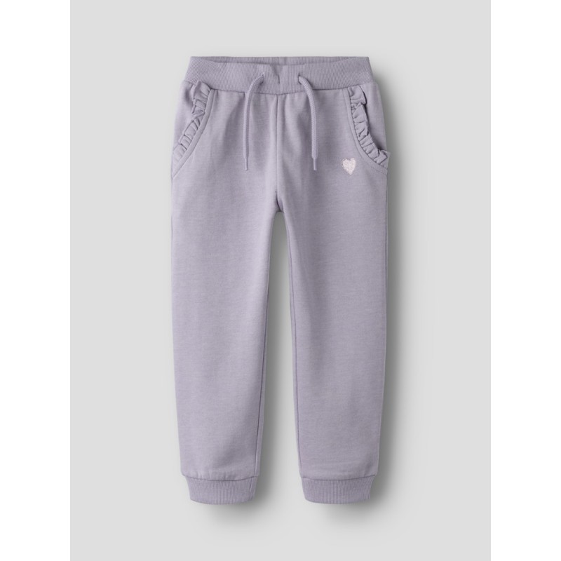 NAME IT Mini Vima Sweatpants - Lavender Gray