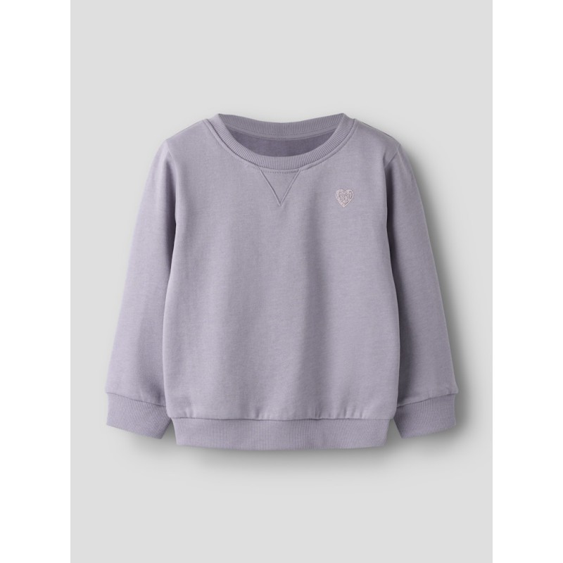 NAME IT MINI Vima L/S Sweatshirt - Lavender Gray