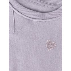 NAME IT MINI Vima L/S Sweatshirt - Lavender Gray