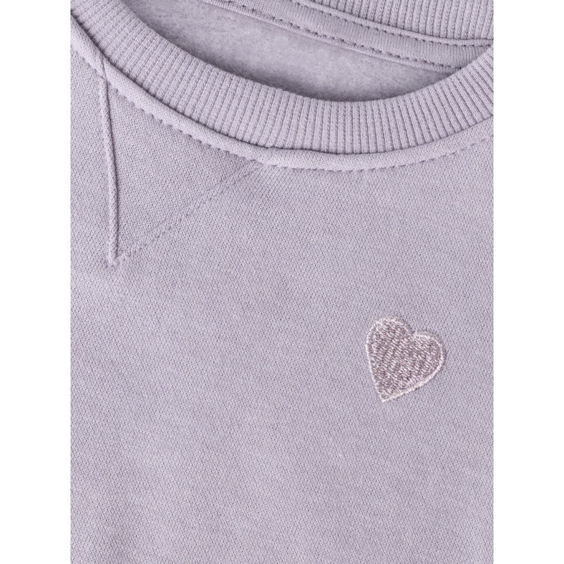 NAME IT MINI Vima L/S Sweatshirt - Lavender Gray
