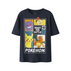 NAME IT Kids Dams Pokemon S/S T-shirt - Navy Blazer