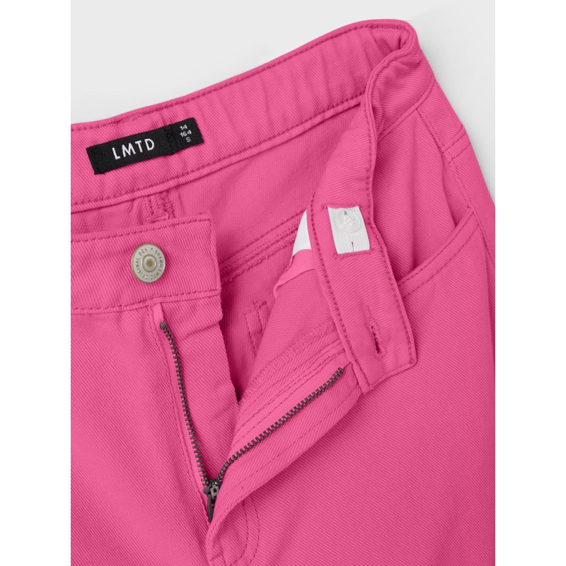 LMTD Colizza Højtaljede Brede Bukser - Carmine Rose