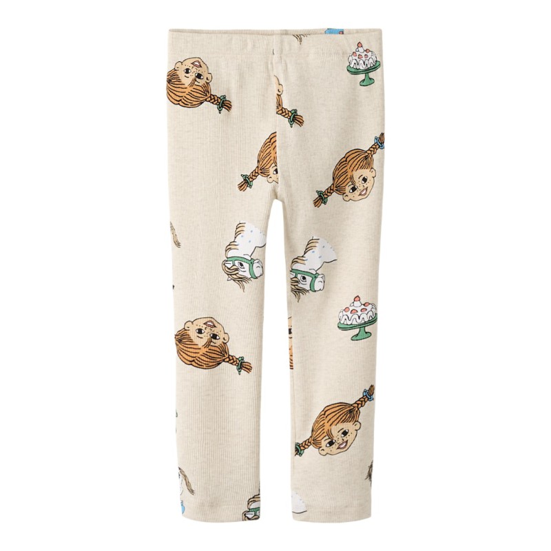 NAME IT Mini Soca Pippi Leggings - Peyote Melange
