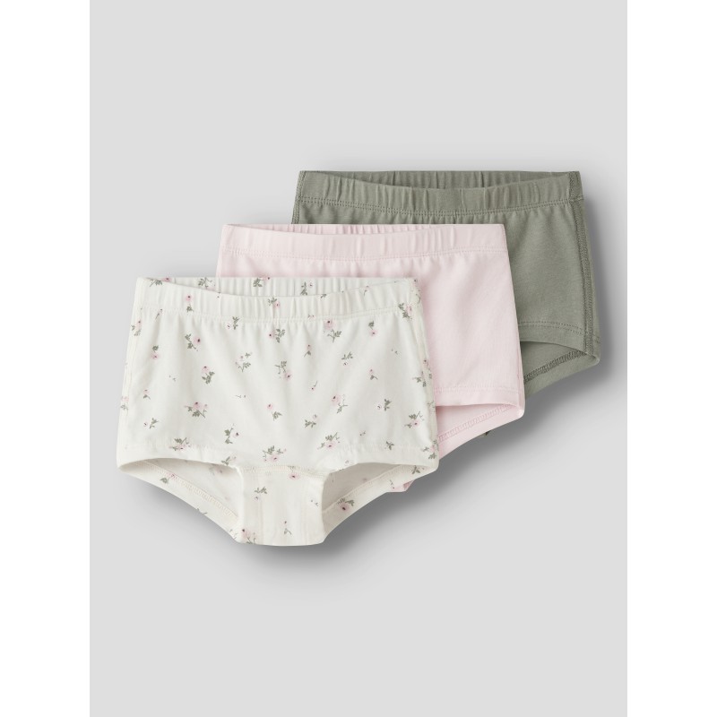 NAME IT Mini Blomster Tights 3-pak - Jet Stream