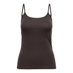 JDY Ava Singlet Top - Chocolate Torte