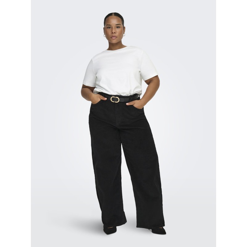 ONLY CARMAKOMA Jen S/S Jeans T-shirt - Bright White