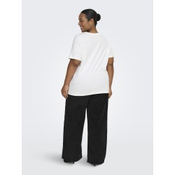 ONLY CARMAKOMA Jen S/S Jeans T-shirt - Bright White