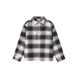 NAME IT Kids Tamol Ternet L/S Skjorte - Navy Blazer