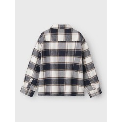 NAME IT Kids Tamol Ternet L/S Skjorte - Navy Blazer