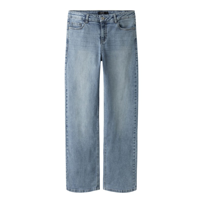 LMTD pige - Bli brede denim jeans - Light Blue Denim