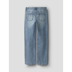 LMTD pige - Bli brede denim jeans - Light Blue Denim