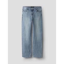 LMTD pige - Bli brede denim jeans - Light Blue Denim