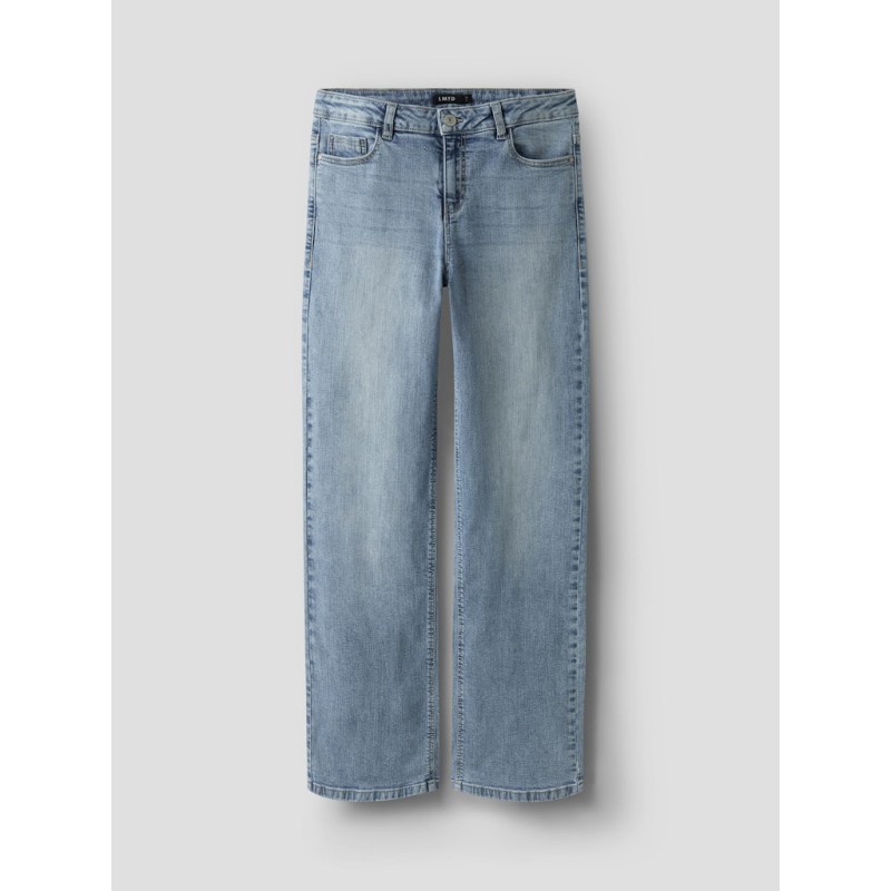 LMTD Bli Brede Denim Jeans - Light Blue Denim