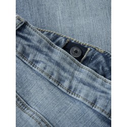 LMTD pige - Bli brede denim jeans - Light Blue Denim
