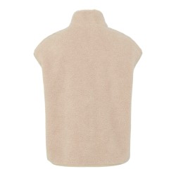PIECES Sadia Teddy Vest - Silver Gray
