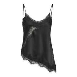 JDY Fifi Asym. Lace Top - Sort