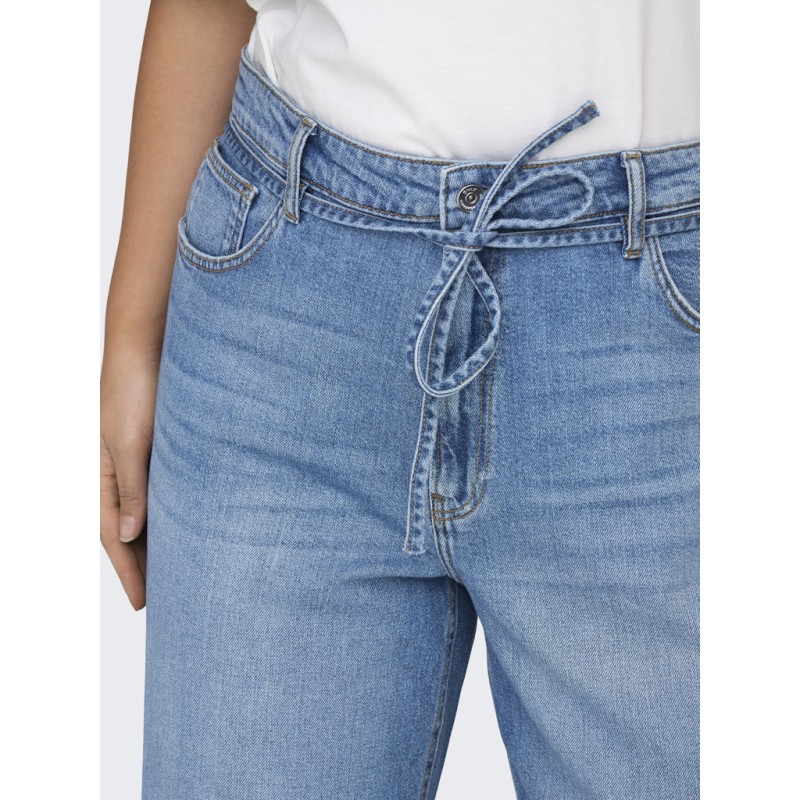 ONLY CARMAKOMA Gianna MW Straight Denim Jeans - Medium Blue Denim