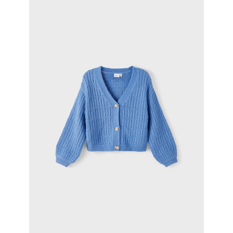 NAME IT Kids Olopa Glimmer Strik Cardigan - Ebb And Flow