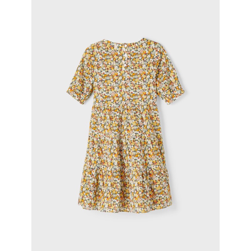 NAME IT Kids Hissine Loose S/S Kjole - Persimmon